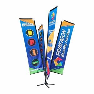 Cluster Flag Fountain | 4 Flags