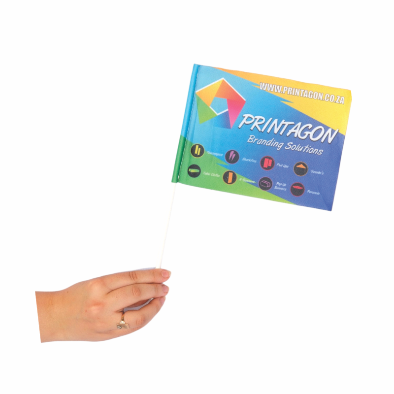 Custom Handheld Flags | Dye Sublimated Printed Flags