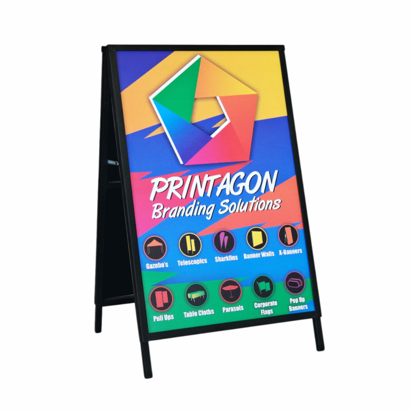 Branded Steel Sandwich Board with Correx Inserts