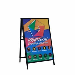 Branded Steel Sandwich Board with Correx Inserts