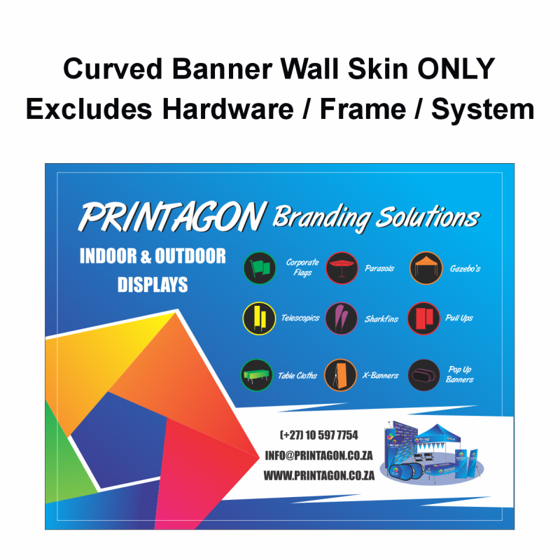 Curved Banner Wall - PRINT ONLY